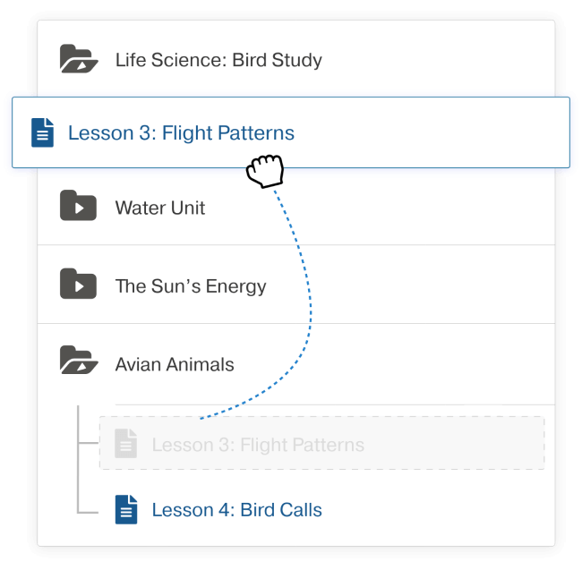 Drag and Drop Curriculum Manager for Schools and Districts